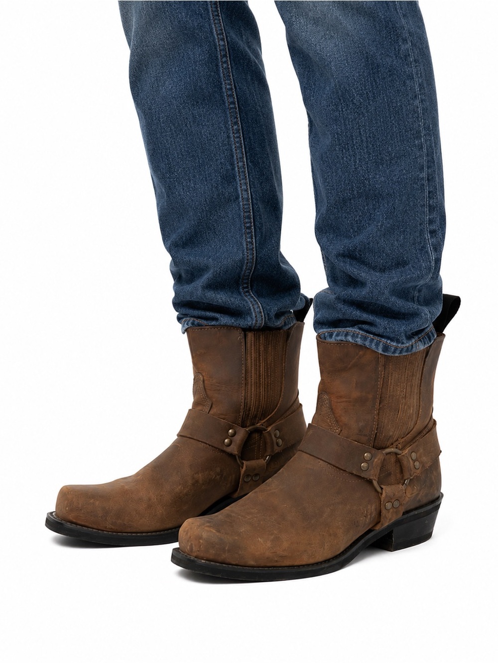 Size 10 Boulet Men’s Harness Work Boots Brown Leather Wide Made In Canada